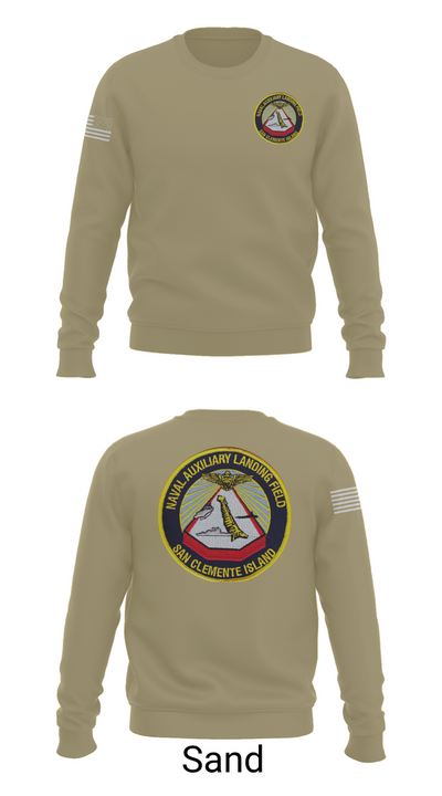 NAVAL AUXILIARY LANDING FIELD SAN CLEMENTE ISLAND 84948296 Crew Neck Sweatshirt - 81
