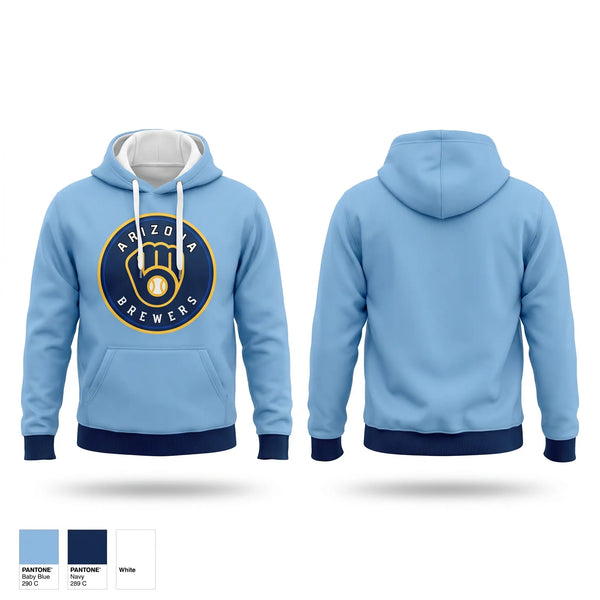Hoodie, Arizona Brewers, Baseball, Teamtime, Team time, sublimation, custom sports apparel, team uniforms, spirit wear, spiritwear, sports uniforms, custom shirts, team store, custom team store, fundraiser sports, apparel fundraiser