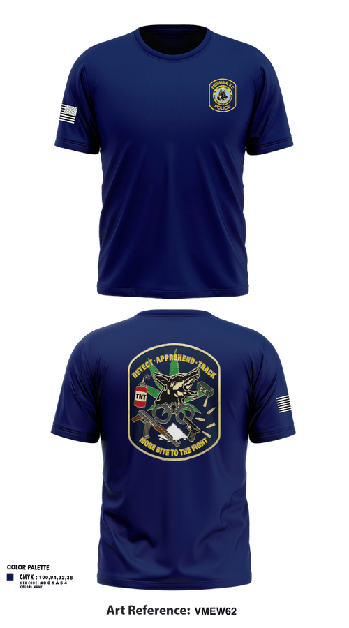 Short Sleeve Performance Shirt, Columbia PD K-9 UnitColumbia PD K-9 Unit, Police, Teamtime, Team time, sublimation, custom sports apparel, team uniforms, spirit wear, spiritwear, sports uniforms, custom shirts, team store, custom team store, fundraiser sports, apparel fundraiser