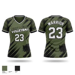 Womens Short Sleeve Vneck Shirt, Indy Wild, Men's Volleyball, Teamtime, Team time, sublimation, custom sports apparel, team uniforms, spirit wear, spiritwear, sports uniforms, custom shirts, team store, custom team store, fundraiser sports, apparel fundraiser