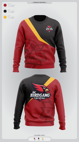 Crew Neck Sweatshirt, Derby City Birdgang, , Teamtime, Team time, sublimation, custom sports apparel, team uniforms, spirit wear, spiritwear, sports uniforms, custom shirts, team store, custom team store, fundraiser sports, apparel fundraiser