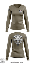 1-320TH FAR FOX CO 75222266 Women's Long Sleeve V-neck Shirt - 2