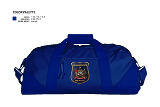 Duffle Bag, Delaware State Fire Polic, Police, Teamtime, Team time, sublimation, custom sports apparel, team uniforms, spirit wear, spiritwear, sports uniforms, custom shirts, team store, custom team store, fundraiser sports, apparel fundraiser