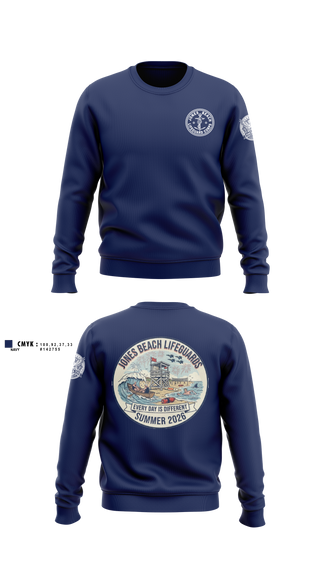 Crew Neck Sweatshirt, Jones Beach Lifeguard Corp, , Teamtime, Team time, sublimation, custom sports apparel, team uniforms, spirit wear, spiritwear, sports uniforms, custom shirts, team store, custom team store, fundraiser sports, apparel fundraiser
