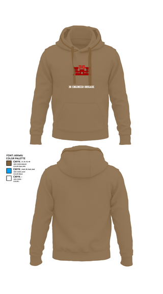 Hoodie, 36 Engineer Brigade, Army, Teamtime, Team time, sublimation, custom sports apparel, team uniforms, spirit wear, spiritwear, sports uniforms, custom shirts, team store, custom team store, fundraiser sports, apparel fundraiser