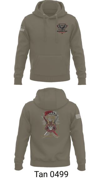 Hoodie, 4-9 CAV, RONIN PLT, Army, Teamtime, Team time, sublimation, custom sports apparel, team uniforms, spirit wear, spiritwear, sports uniforms, custom shirts, team store, custom team store, fundraiser sports, apparel fundraiser