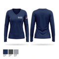 Bushkill Fire Company Women's Long Sleeve V-neck Shirt - 1