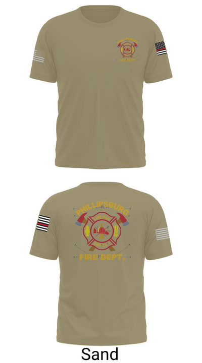 PHILLIPSBURG FIRE DEPARTMENT 39354124 Old School Cotton Feel Shirt - 90
