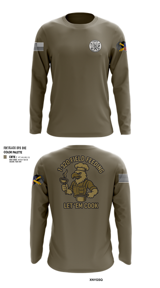 Long Sleeve Performance Shirt, 1-320th, , Teamtime, Team time, sublimation, custom sports apparel, team uniforms, spirit wear, spiritwear, sports uniforms, custom shirts, team store, custom team store, fundraiser sports, apparel fundraiser
