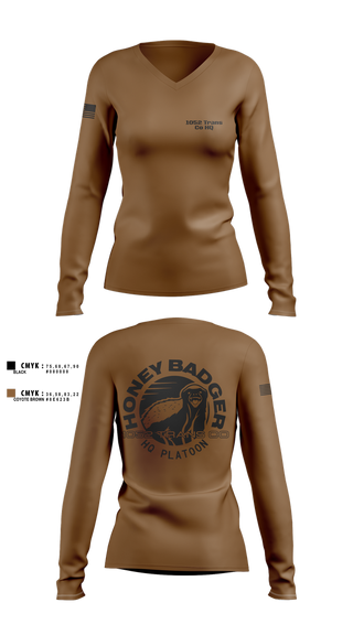 Womens Long Sleeve Vneck Shirt, 1052 Trans Co HQ, , Teamtime, Team time, sublimation, custom sports apparel, team uniforms, spirit wear, spiritwear, sports uniforms, custom shirts, team store, custom team store, fundraiser sports, apparel fundraiser