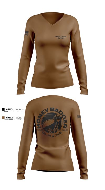 1052 Trans Co HQ 54169027 Women's Long Sleeve V-neck Shirt - 3