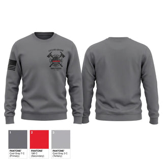 Crew Neck Sweatshirt, Cedar Grove Volunteer Fire Dept, Fire Department, Teamtime, Team time, sublimation, custom sports apparel, team uniforms, spirit wear, spiritwear, sports uniforms, custom shirts, team store, custom team store, fundraiser sports, apparel fundraiser