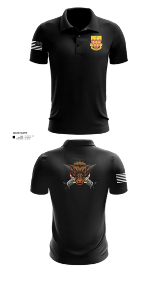 Short Sleeve Performance Polo, 1-77 FA Bravo Btry, Army, Teamtime, Team time, sublimation, custom sports apparel, team uniforms, spirit wear, spiritwear, sports uniforms, custom shirts, team store, custom team store, fundraiser sports, apparel fundraiser