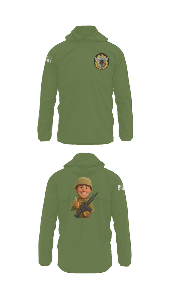 Windbreaker, 2-69 GCo, Army, Teamtime, Team time, sublimation, custom sports apparel, team uniforms, spirit wear, spiritwear, sports uniforms, custom shirts, team store, custom team store, fundraiser sports, apparel fundraiser