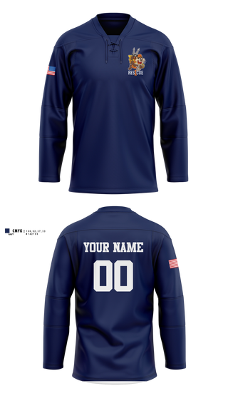 Hockey Jersey, University Hospital EMS Rescue, EMS/EMT, Teamtime, Team time, sublimation, custom sports apparel, team uniforms, spirit wear, spiritwear, sports uniforms, custom shirts, team store, custom team store, fundraiser sports, apparel fundraiser