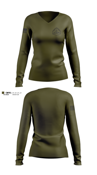 Womens Long Sleeve Vneck Shirt, Denver Special Response Team, Police, Teamtime, Team time, sublimation, custom sports apparel, team uniforms, spirit wear, spiritwear, sports uniforms, custom shirts, team store, custom team store, fundraiser sports, apparel fundraiser