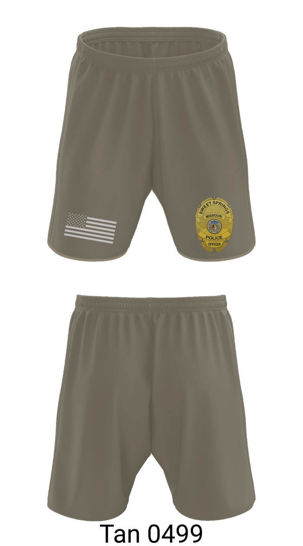Athletic Shorts With Pockets, Sweet Springs, Police, Teamtime, Team time, sublimation, custom sports apparel, team uniforms, spirit wear, spiritwear, sports uniforms, custom shirts, team store, custom team store, fundraiser sports, apparel fundraiser