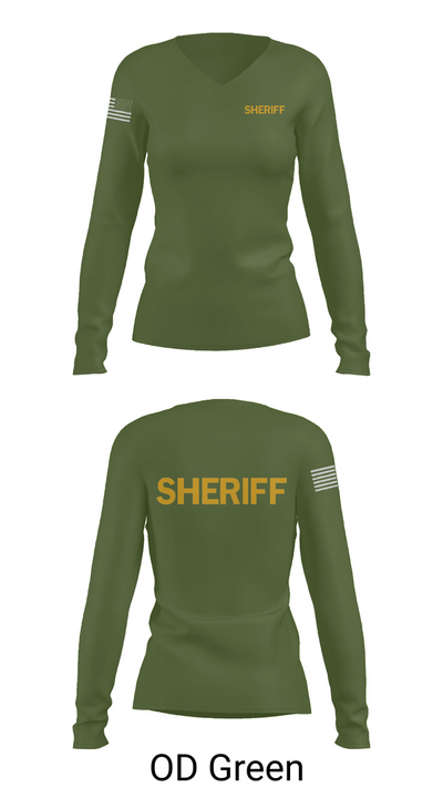Dorchester County Sheriffs office 81126244 Women's Long Sleeve V-neck Shirt - 54