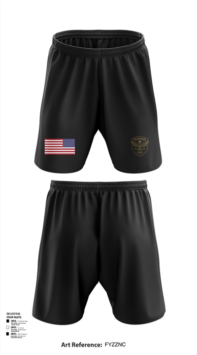 D Co. UAS Platoon 19451527 Athletic Shorts With Pockets - 102