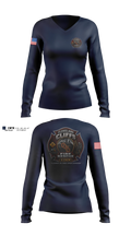 Cleveland Cliffs Fire Department Women's Long Sleeve V-neck Shirt - 23