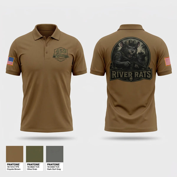 Short Sleeve Performance Polo, 459 engineering company, Army, Teamtime, Team time, sublimation, custom sports apparel, team uniforms, spirit wear, spiritwear, sports uniforms, custom shirts, team store, custom team store, fundraiser sports, apparel fundraiser