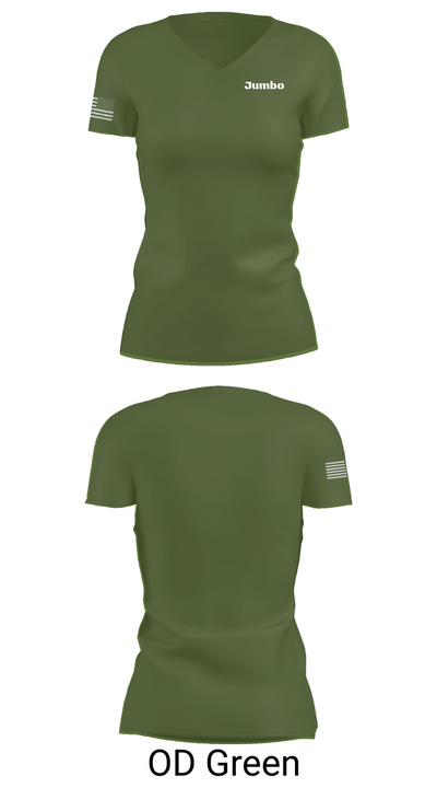 Jumbo 2454101 Women's Short Sleeve V-neck Shirt - 48