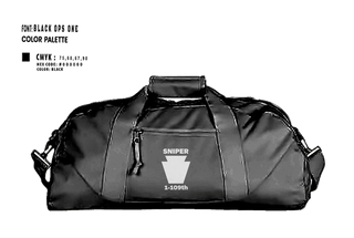 Duffle Bag, Snipers 1-109Snipers 1-109, National Guard, Teamtime, Team time, sublimation, custom sports apparel, team uniforms, spirit wear, spiritwear, sports uniforms, custom shirts, team store, custom team store, fundraiser sports, apparel fundraiser