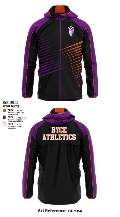BYCE ATHLETICS 18631614 Windbreaker - 3