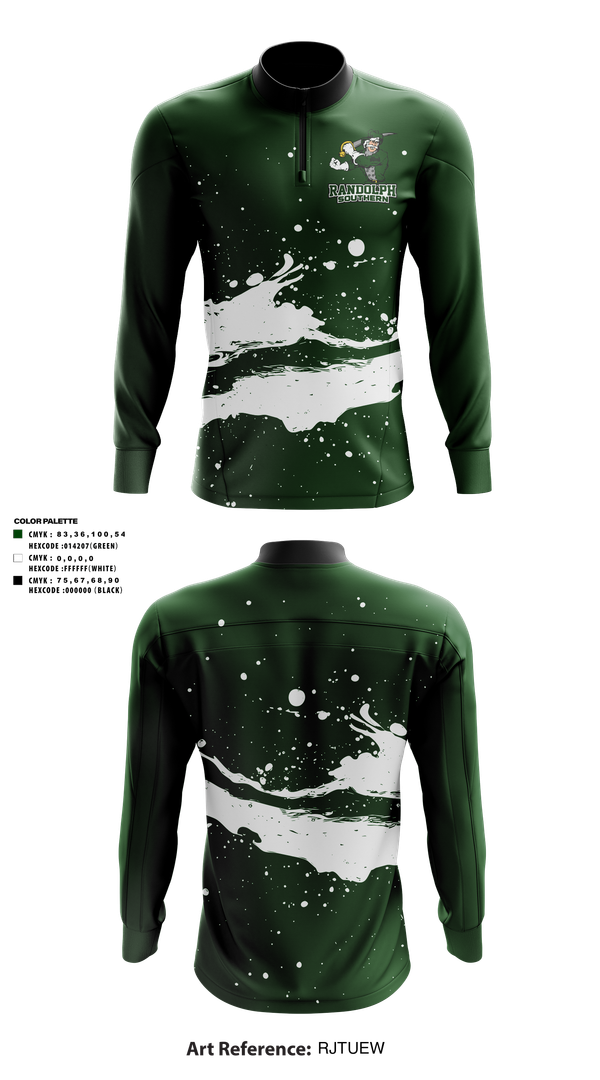 Quarter Zip Jacket, Randolph Southern Senior High School, Spirit Store, Teamtime, Team time, sublimation, custom sports apparel, team uniforms, spirit wear, spiritwear, sports uniforms, custom shirts, team store, custom team store, fundraiser sports, apparel fundraiser