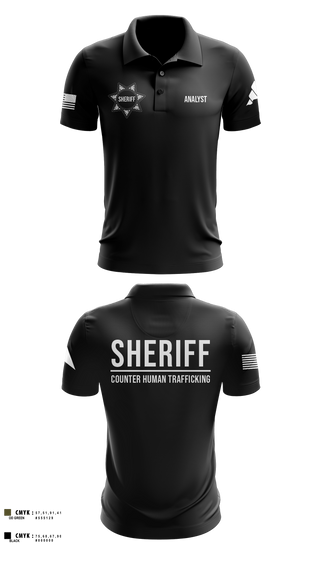 Short Sleeve Performance Polo, Ray County Sheriff Counter Human Trafficking Task Force, Police, Teamtime, Team time, sublimation, custom sports apparel, team uniforms, spirit wear, spiritwear, sports uniforms, custom shirts, team store, custom team store, fundraiser sports, apparel fundraiser
