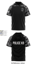 Roy Cit Police K9 Short Sleeve Performance Shirt with hood - 106