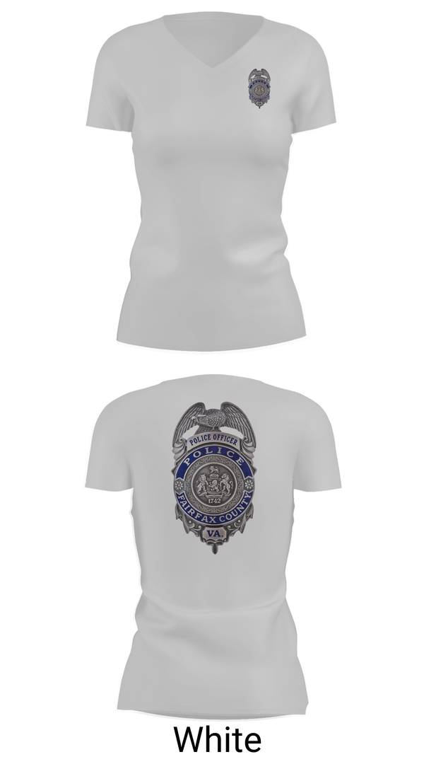 Womens Short Sleeve Vneck Shirt, Reston Midnights B Squad, Police, Teamtime, Team time, sublimation, custom sports apparel, team uniforms, spirit wear, spiritwear, sports uniforms, custom shirts, team store, custom team store, fundraiser sports, apparel fundraiser