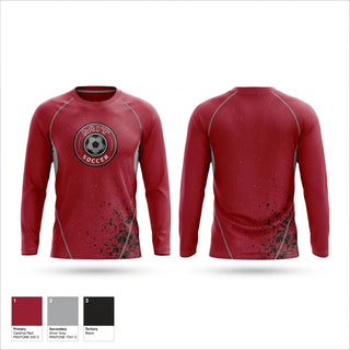 Long Sleeve Performance Shirt, Massachusetts Institute of Technology Soccer, Men's Soccer, Teamtime, Team time, sublimation, custom sports apparel, team uniforms, spirit wear, spiritwear, sports uniforms, custom shirts, team store, custom team store, fundraiser sports, apparel fundraiser