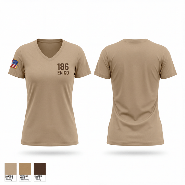 Womens Short Sleeve Vneck Shirt, 186 en co, National Guard, Teamtime, Team time, sublimation, custom sports apparel, team uniforms, spirit wear, spiritwear, sports uniforms, custom shirts, team store, custom team store, fundraiser sports, apparel fundraiser