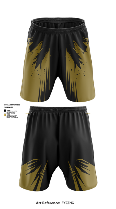 Salina High School Cheer 16938954 Athletic Shorts With Pockets - 1