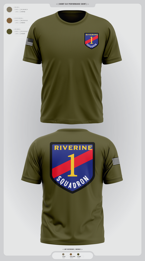 Short Sleeve Performance Shirt, Riverine Squadron One, , Teamtime, Team time, sublimation, custom sports apparel, team uniforms, spirit wear, spiritwear, sports uniforms, custom shirts, team store, custom team store, fundraiser sports, apparel fundraiser