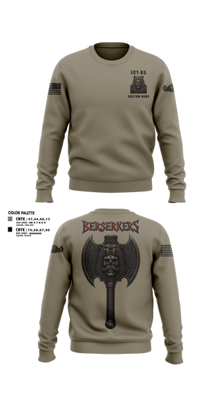 Crew Neck Sweatshirt, 11th Cyber BN, Army, Teamtime, Team time, sublimation, custom sports apparel, team uniforms, spirit wear, spiritwear, sports uniforms, custom shirts, team store, custom team store, fundraiser sports, apparel fundraiser