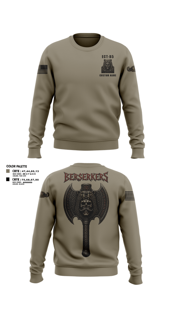 Crew Neck Sweatshirt, 11th Cyber BN, Army, Teamtime, Team time, sublimation, custom sports apparel, team uniforms, spirit wear, spiritwear, sports uniforms, custom shirts, team store, custom team store, fundraiser sports, apparel fundraiser