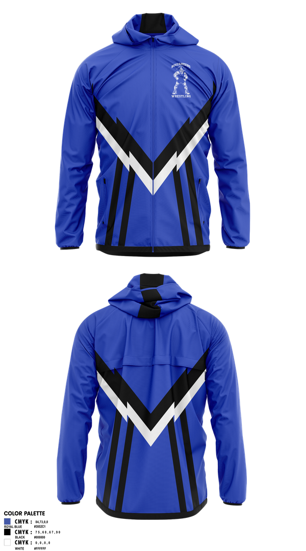 Windbreaker, Buccaneers, Wrestling, Teamtime, Team time, sublimation, custom sports apparel, team uniforms, spirit wear, spiritwear, sports uniforms, custom shirts, team store, custom team store, fundraiser sports, apparel fundraiser