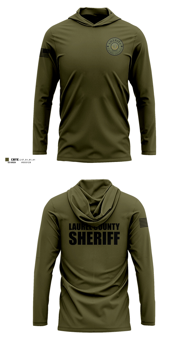 Long Sleeve hooded sunshirt, LAUREL COUNTY SHERIFFS OFFICE, Police, Teamtime, Team time, sublimation, custom sports apparel, team uniforms, spirit wear, spiritwear, sports uniforms, custom shirts, team store, custom team store, fundraiser sports, apparel fundraiser