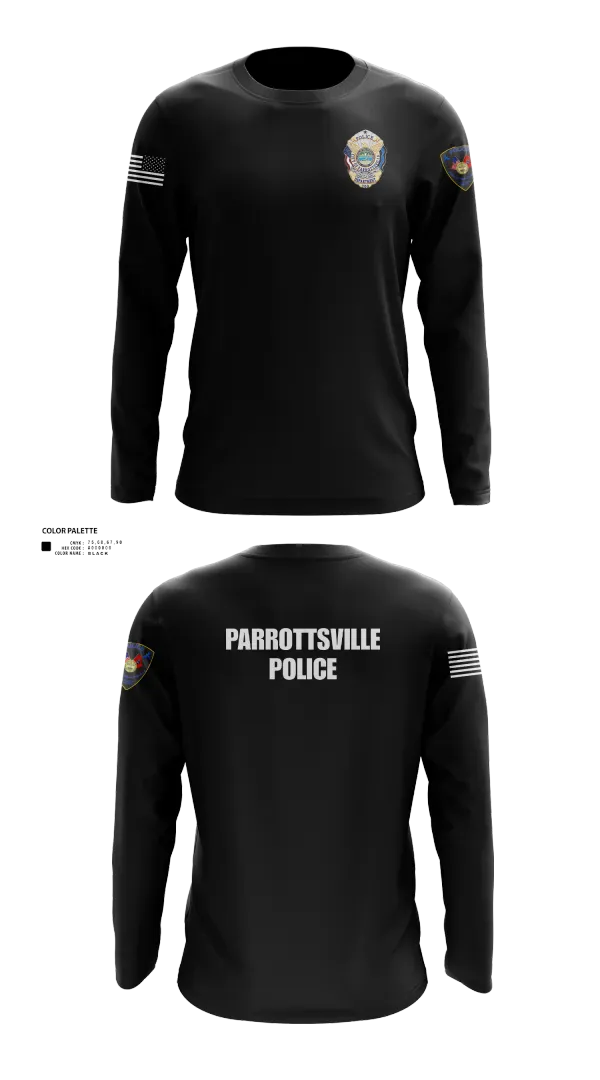 Long Sleeve Performance Shirt, Parrottsville police, Police, Teamtime, Team time, sublimation, custom sports apparel, team uniforms, spirit wear, spiritwear, sports uniforms, custom shirts, team store, custom team store, fundraiser sports, apparel fundraiser