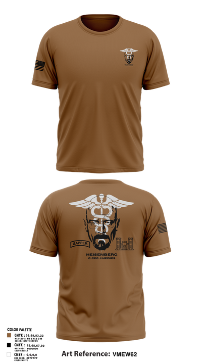 Heisenberg’s 61989625 Short Sleeve Performance Shirt - 101