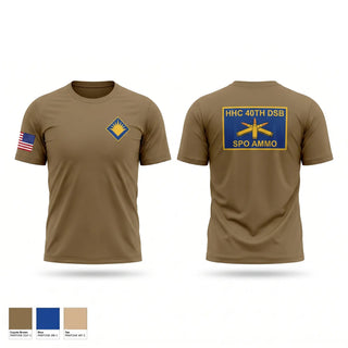 Short Sleeve Performance Shirt, HHC 40TH DSB, National Guard, Teamtime, Team time, sublimation, custom sports apparel, team uniforms, spirit wear, spiritwear, sports uniforms, custom shirts, team store, custom team store, fundraiser sports, apparel fundraiser