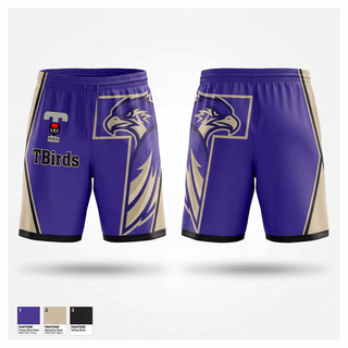 Athletic Shorts With Pockets, TBirds, Men's Basketball, Teamtime, Team time, sublimation, custom sports apparel, team uniforms, spirit wear, spiritwear, sports uniforms, custom shirts, team store, custom team store, fundraiser sports, apparel fundraiser