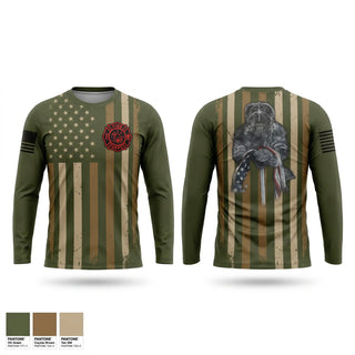 Long Sleeve Performance Shirt, Middle inlet fire department, Fire Department, Teamtime, Team time, sublimation, custom sports apparel, team uniforms, spirit wear, spiritwear, sports uniforms, custom shirts, team store, custom team store, fundraiser sports, apparel fundraiser
