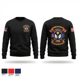 Crew Neck Sweatshirt, Yale Fire Department, Fire Department, Teamtime, Team time, sublimation, custom sports apparel, team uniforms, spirit wear, spiritwear, sports uniforms, custom shirts, team store, custom team store, fundraiser sports, apparel fundraiser