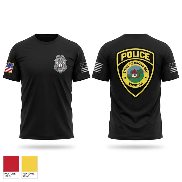 Old School Cotton Feel Shirt, Broadway Police, Police, Teamtime, Team time, sublimation, custom sports apparel, team uniforms, spirit wear, spiritwear, sports uniforms, custom shirts, team store, custom team store, fundraiser sports, apparel fundraiser