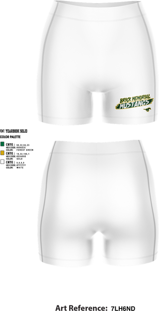 Womens Compression Shorts, Brick Memorial Field Hockey, Field Hockey, Teamtime, Team time, sublimation, custom sports apparel, team uniforms, spirit wear, spiritwear, sports uniforms, custom shirts, team store, custom team store, fundraiser sports, apparel fundraiser