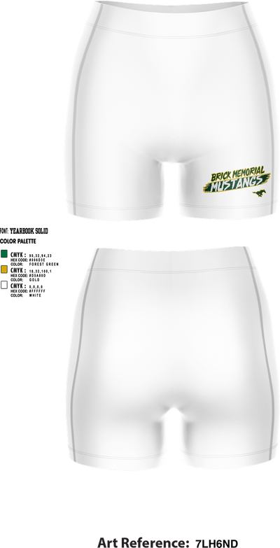 Brick Memorial Field Hockey 55819231 Women's Compression Shorts - 1