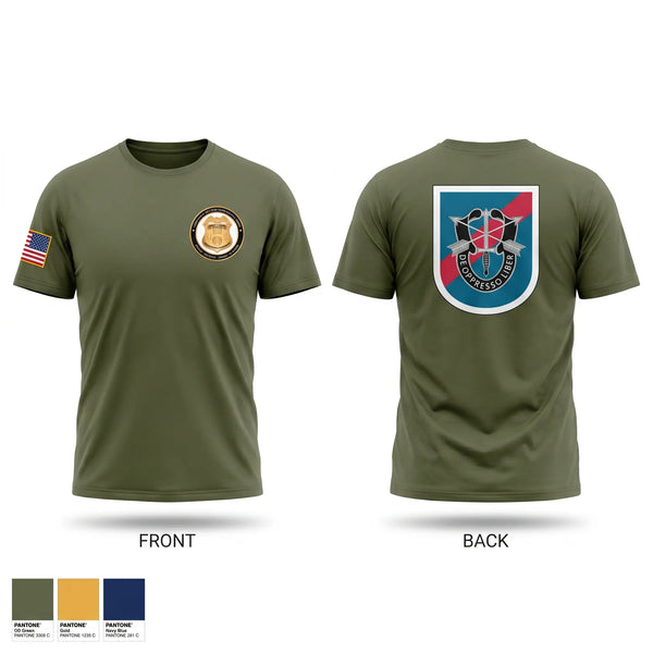 Old School Cotton Feel Shirt, 3/20th Special Forces Group, Army, Teamtime, Team time, sublimation, custom sports apparel, team uniforms, spirit wear, spiritwear, sports uniforms, custom shirts, team store, custom team store, fundraiser sports, apparel fundraiser